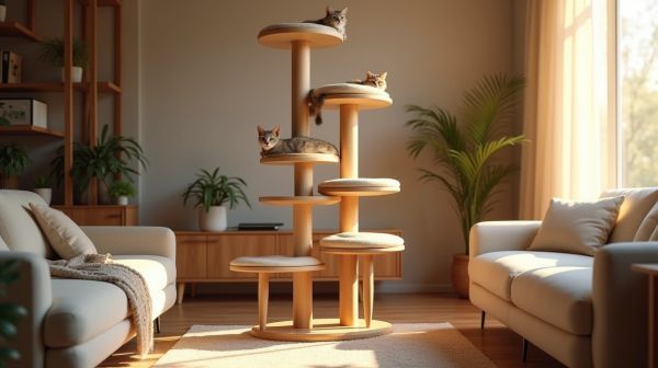 Arbre à chat design : 5 modèles esthétiques et fonctionnels